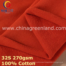 100% Cotton Knitted Fleece Fabric for Textile Clothes (GLLML385)